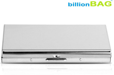 billionBAG High Quality Steel Plain Executive ATM 6 Card Holder(Set of 1, Silver)