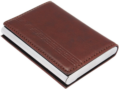 

7Trees 20 Card Holder(Set of 1, Brown)