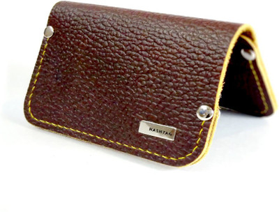 

Hashtag 4 Card Holder(Set of 1, Brown)