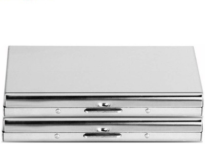 

Gadget Deals 6 Card Holder(Set of 2, Silver)