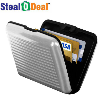 

Stealodeal Blue and Grey Security Credit/Debit 6 Card Holder(Set of 2, Blue, Grey)