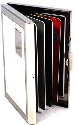 

Stealodeal White Metal Credit/Debit Keeping Bracket 6 Card Holder(Set of 1, White)
