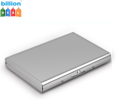 

billion Deal Waterproof Executive Steel Plain ATM 6 Card Holder(Set of 1, Silver)