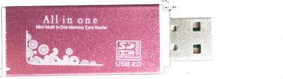smartpower Usb 2.0 All in one card reader Card Reader (Pink) 