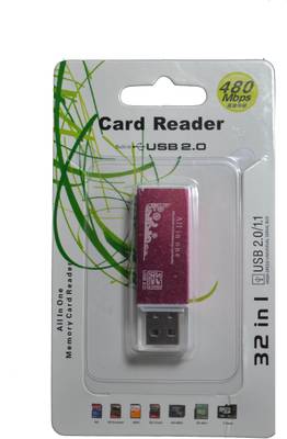 smartpower Usb 2.0 All in one card reader Card Reader (Pink) 