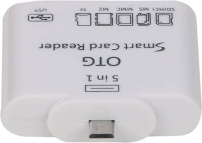 Smart Power 5 in 1 OTG Card Reader (White) 