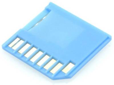 F2s Micro Sd Tf Card To Sd Slot Adapter For Macbook Air Pro Upto 128 GB Card Reader (Blue) 