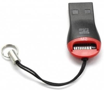 99Gems Red Power Micro Sd Card Reader (Black, Red, White) 