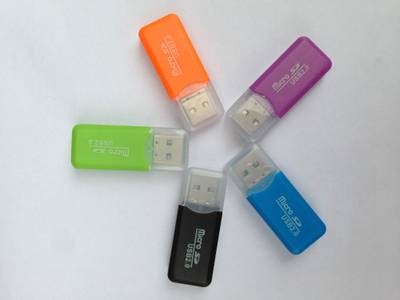 99Gems Red Power Micro Sd Card Reader (Black, Red, White) 
