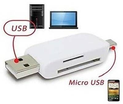 BB4 USB 2.0 + Micro OTG SD T-Flash Adapter for Cell Phone PC Card...