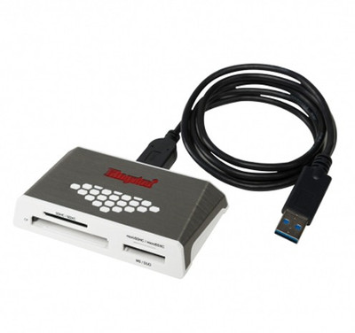 

Kingston FCR-HS4 Card Reader(White, Dark Grey)