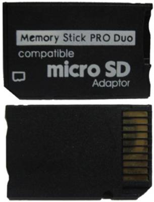 F2s Micro SD TF to MS Memory Stick Pro Duo Adapter Card Reader (Black) 
