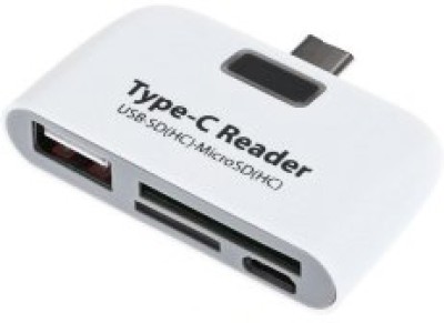 A Connect Z TypeC-CR-002-AcZ102 Card Reader(White)