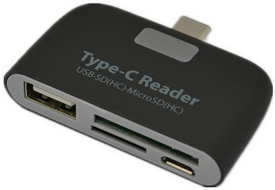 

A Connect Z TypeC-CR-002-AcZ103 Card Reader(Black)