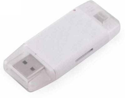 ROBMOB i-Flash Drive HD USB Two Way Storage Device Card Reader (White) 