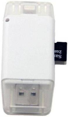 ROBMOB i-Flash Drive HD USB Two Way Storage Device Card Reader (White) 