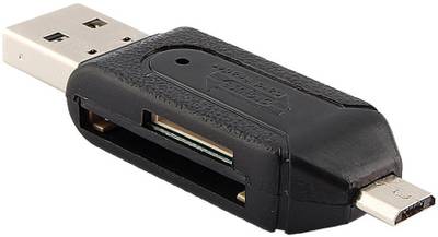 BB4 OTG/USB Smart Connection Kit to Your Smart Phone/pad Support SD/T-FLASH Series Card Reader (Black) 