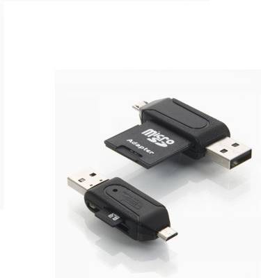 BB4 OTG/USB Smart Connection Kit to Your Smart Phone/pad Support SD/T-FLASH Series Card Reader (Black) 