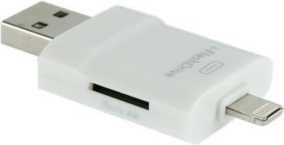 iFlash iFlash Drive HD MicroSD Card Reader (White) 