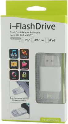 iFlash iFlash Drive HD MicroSD Card Reader (White) 