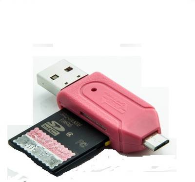 BB4 PACK OF 2 OTG Micro SD+TF Card Reader Card Reader