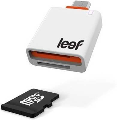 

Leef Access MicroSD Card Reader(White, Orange)