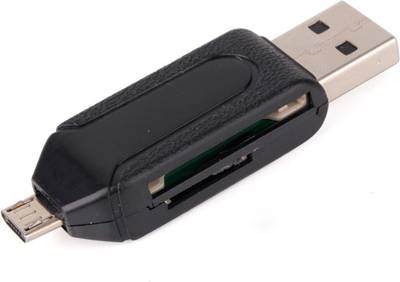 BB4 OTG/USB Smart Connection Kit to Your Smart Phone/pad Support SD/T-FLASH Series Card Reader (Black) 