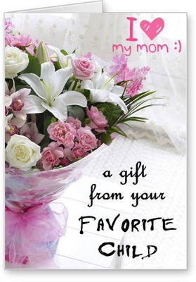

Lolprint Best Gift for Mothers Day Greeting Card(Multicolor, Pack of 1)