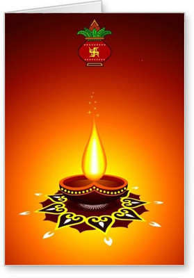 

Lolprint Diwali Greeting Card(Multicolor, Pack of 1)