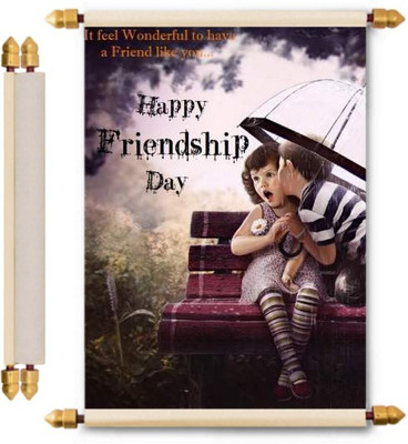 

Lolprint Friendship Gifts Scroll Greeting Card(Multicolor, Pack of 1)