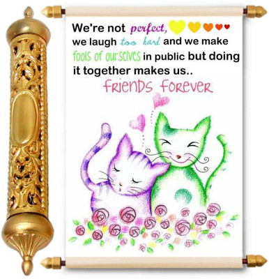 

Lolprint Gold Friendship Day Gift Scroll Greeting Card(Multicolor, Pack of 1)