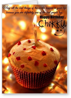 

Lolprint Happy Birthday Chikku Greeting Card(Multicolor, Pack of 1)