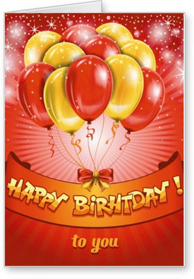 

Lolprint Happy Birthday Greeting Card(Multicolor, Pack of 1)