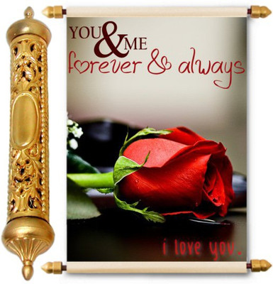 

Lolprint Gold Anniversary Gift Scroll Greeting Card(Multicolor, Pack of 1)