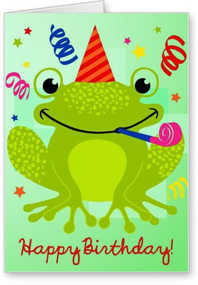 

Lolprint Happy Birthday Frog Greeting Card(Multicolor, Pack of 1)