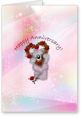 

Lolprint Happy Anniversary Greeting Card(Multicolor, Pack of 1)