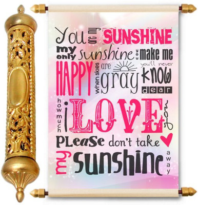 

Lolprint Gold Love Scroll Greeting Card(Multicolor, Pack of 1)