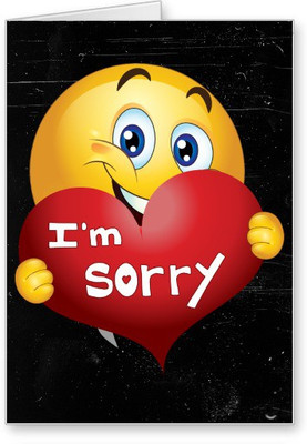 

Lolprint I am Sorry Greeting Card(Multicolor, Pack of 1)