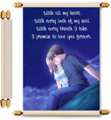 

Lolprint Love Scroll Greeting Card(Multicolor, Pack of 1)