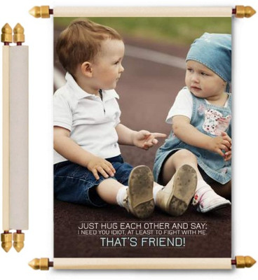 

Lolprint Friendship Gifts Scroll Greeting Card(Multicolor, Pack of 1)