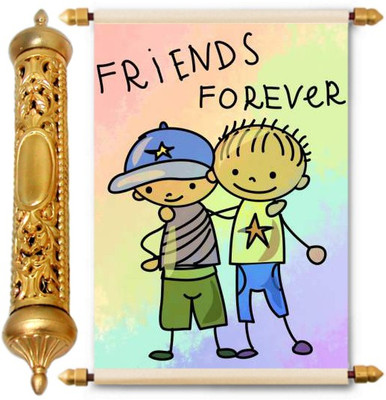 

Lolprint Gold Friendship Day Gift Scroll Greeting Card(Multicolor, Pack of 1)
