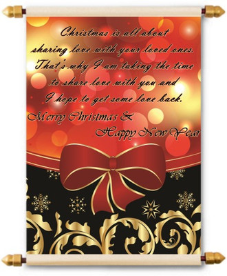 

Lolprint Christmas & New Year Scroll Greeting Card(Multicolor, Pack of 1)