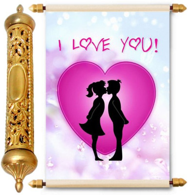 

Lolprint Gold Love Scroll Greeting Card(Multicolor, Pack of 1)