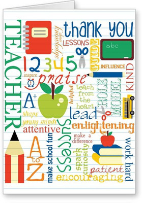 

Lolprint Thank You Teachers Day Greeting Card(Multicolor, Pack of 1)