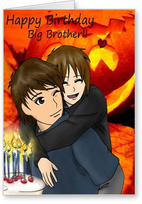 

Lolprint Happy Birthday Big Brother Greeting Card(Multicolor, Pack of 1)