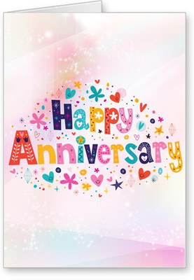 

Lolprint Happy Anniversary Greeting Card(Multicolor, Pack of 1)