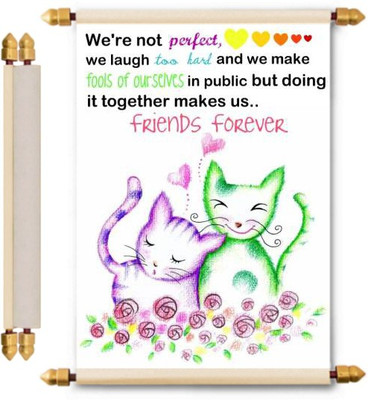 

Lolprint Friendship Gifts Scroll Greeting Card(Multicolor, Pack of 1)