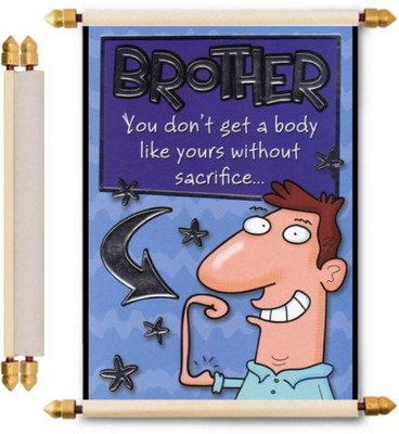 

Lolprint Rakhi Gifts Scroll Greeting Card(Multicolor, Pack of 1)