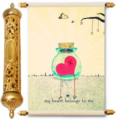 

Lolprint Gold Love Scroll Greeting Card(Multicolor, Pack of 1)