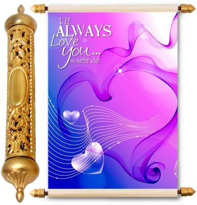

Lolprint Gold Love Scroll Greeting Card(Multicolor, Pack of 1)